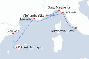Itinéraire : Méditerranée & mers adjacentes