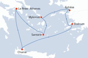 Itinéraire : Méditerranée & mers adjacentes