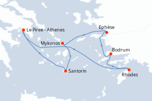Itinéraire : Méditerranée & mers adjacentes