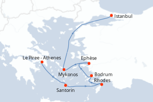 Itinéraire : Méditerranée & mers adjacentes