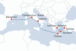 Itinéraire : Méditerranée & mers adjacentes