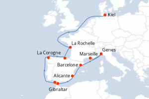 Itinéraire : Méditerranée & mers adjacentes