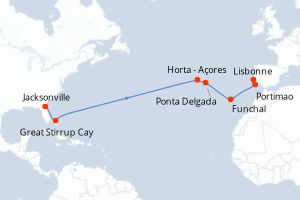 Itinéraire : Europe du Nord & Atlantique NE