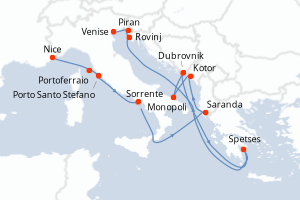 Itinéraire : Méditerranée & mers adjacentes