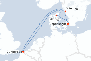 Itinéraire : Europe du Nord & Atlantique NE