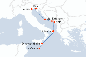 Itinéraire : Méditerranée & mers adjacentes