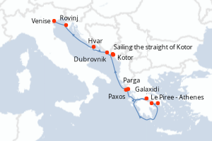 Itinéraire : Méditerranée & mers adjacentes