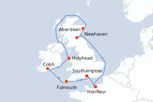 Itinéraire : Europe du Nord & Atlantique NE