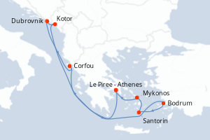 Itinéraire : Méditerranée & mers adjacentes