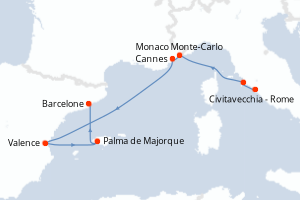 Itinéraire : Méditerranée & mers adjacentes