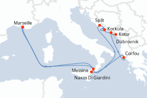 Itinéraire : Méditerranée & mers adjacentes