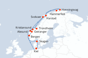 Itinéraire : Europe du Nord & Atlantique NE