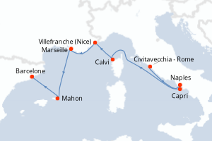 Itinéraire : Méditerranée & mers adjacentes