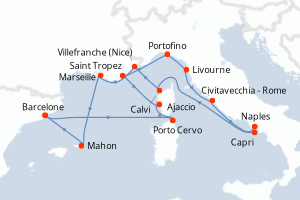 Itinéraire : Méditerranée & mers adjacentes