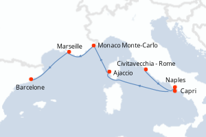Itinéraire : Méditerranée & mers adjacentes