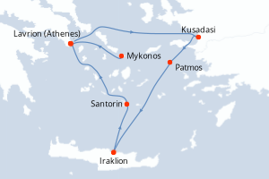 Itinéraire : Méditerranée & mers adjacentes