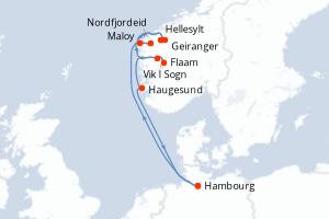 Itinéraire : Europe du Nord & Atlantique NE
