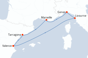 Itinéraire : Méditerranée & mers adjacentes