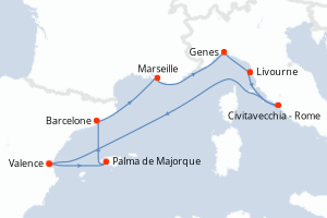 Itinéraire : Méditerranée & mers adjacentes