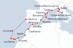 Itinéraire : Méditerranée & mers adjacentes