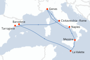 Itinéraire : Méditerranée & mers adjacentes