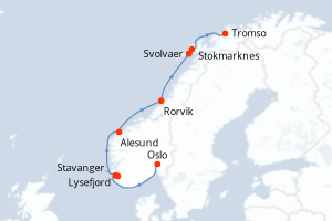 Itinéraire : Europe du Nord & Atlantique NE