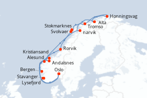 Itinéraire : Europe du Nord & Atlantique NE