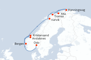 Itinéraire : Europe du Nord & Atlantique NE
