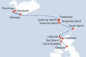 Itinéraire : Europe du Nord & Atlantique NE