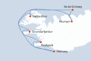Itinéraire : Europe du Nord & Atlantique NE