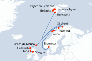 Itinéraire : Europe du Nord & Atlantique NE