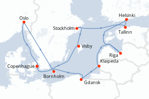 Itinéraire : Europe du Nord & Atlantique NE