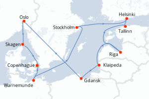 Itinéraire : Europe du Nord & Atlantique NE