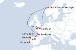 Itinéraire : Europe du Nord & Atlantique NE