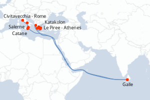 Itinéraire : Méditerranée & mers adjacentes