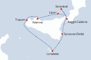 Itinéraire : Méditerranée & mers adjacentes