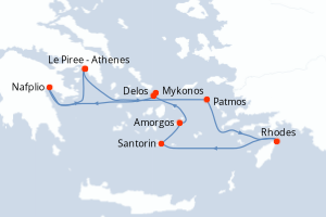 Itinéraire : Méditerranée & mers adjacentes