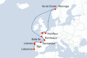 Itinéraire : Europe du Nord & Atlantique NE
