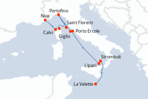 Itinéraire : Méditerranée & mers adjacentes