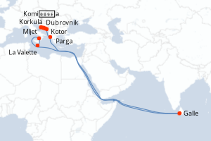 Itinéraire : Méditerranée & mers adjacentes
