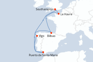 Itinéraire : Europe du Nord & Atlantique NE