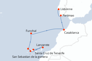 Itinéraire : Europe du Nord & Atlantique NE