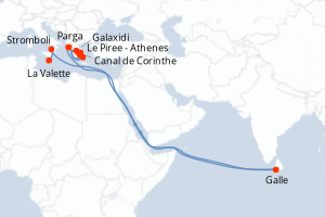 Itinéraire : Méditerranée & mers adjacentes