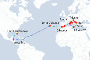 Itinéraire : Méditerranée & mers adjacentes
