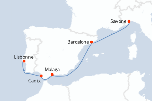 Itinéraire : Méditerranée & mers adjacentes