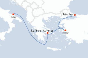 Itinéraire : Méditerranée & mers adjacentes