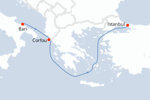 Itinéraire : Méditerranée & mers adjacentes