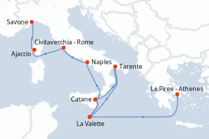 Itinéraire : Méditerranée & mers adjacentes