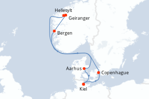 Itinéraire : Europe du Nord & Atlantique NE