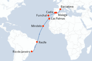 Itinéraire : Méditerranée & mers adjacentes